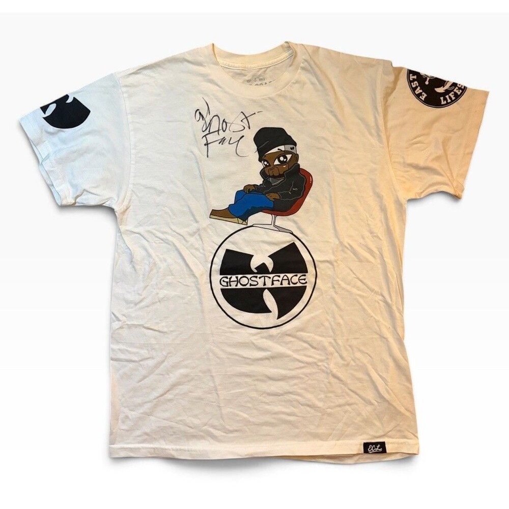 Ghostface Killah SIGNED Shirt Wutang Clan East Coast Lifestyle Size M autograph